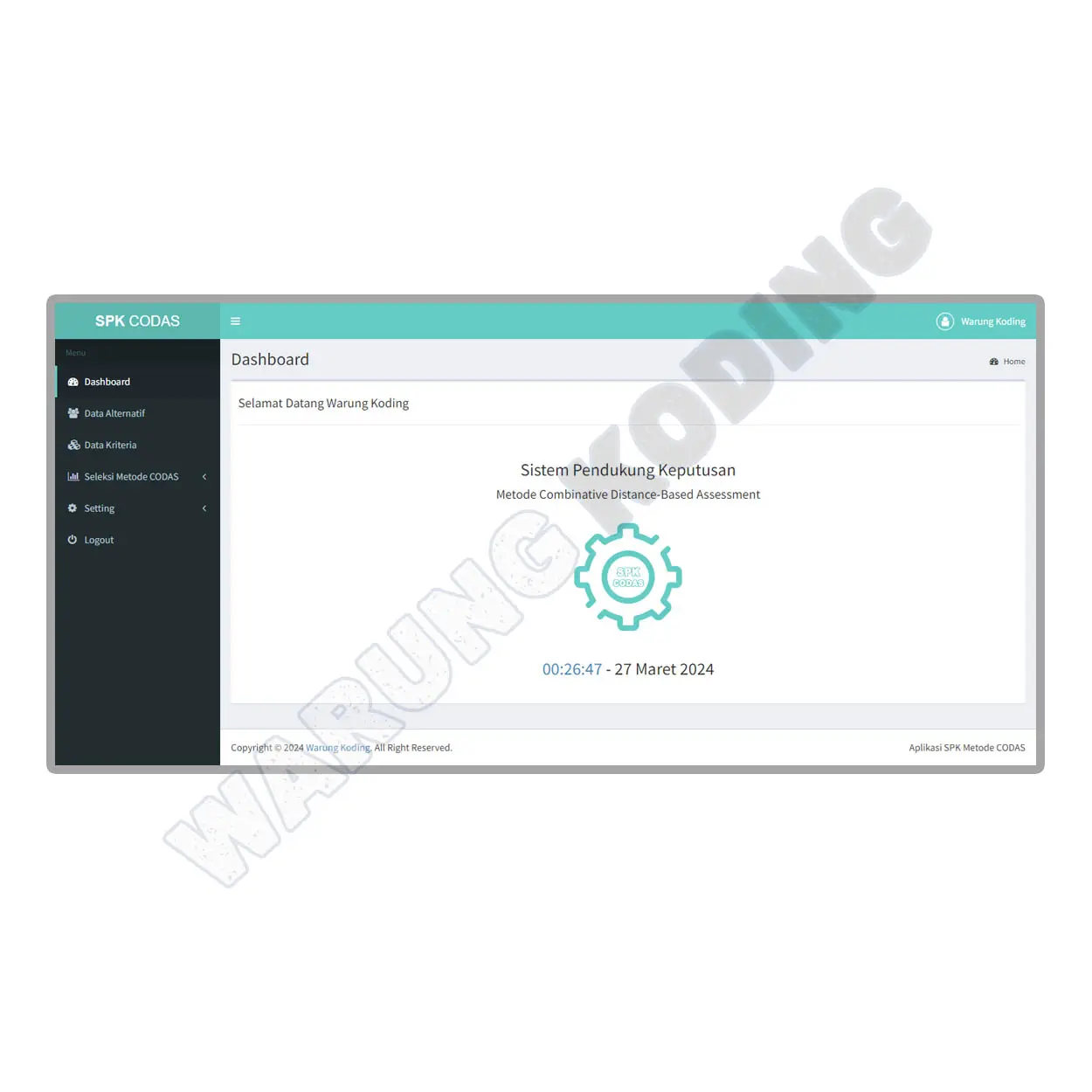 Source Code Aplikasi SPK Metode CODAS dengan PHP dan MySQL aplikasi-spk-metode-codas-lima.webp