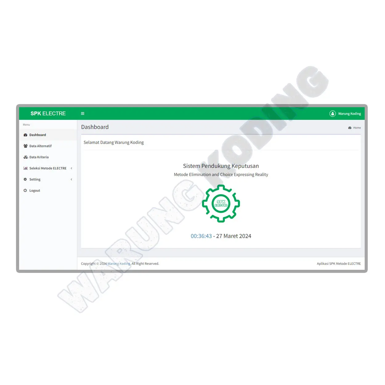 Source Code Aplikasi SPK Metode Electre dengan PHP dan MySQL aplikasi-spk-metode-electre-lima.webp