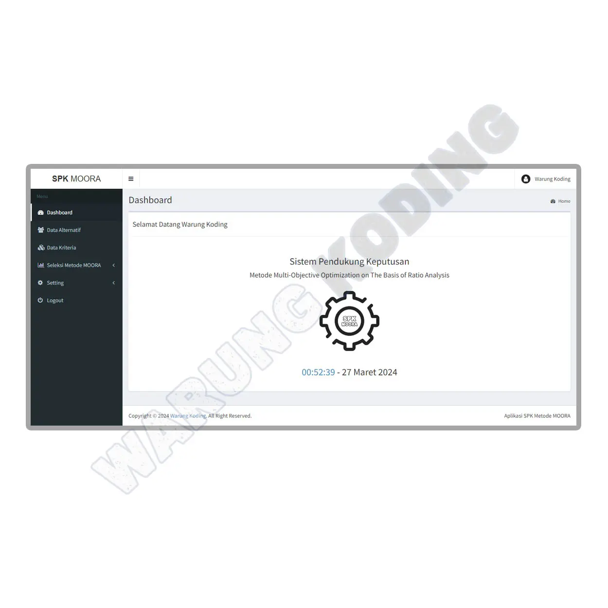 Source Code Aplikasi SPK Metode MOORA dengan PHP dan MySQL aplikasi-spk-metode-moora-lima.webp