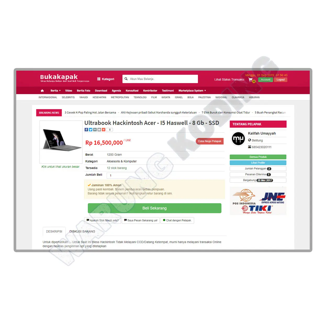 Marketplace Multi Seller Multi Buyer - Reseller System, API Rajaongkir + COD marketplace-reseller-system-dua.webp
