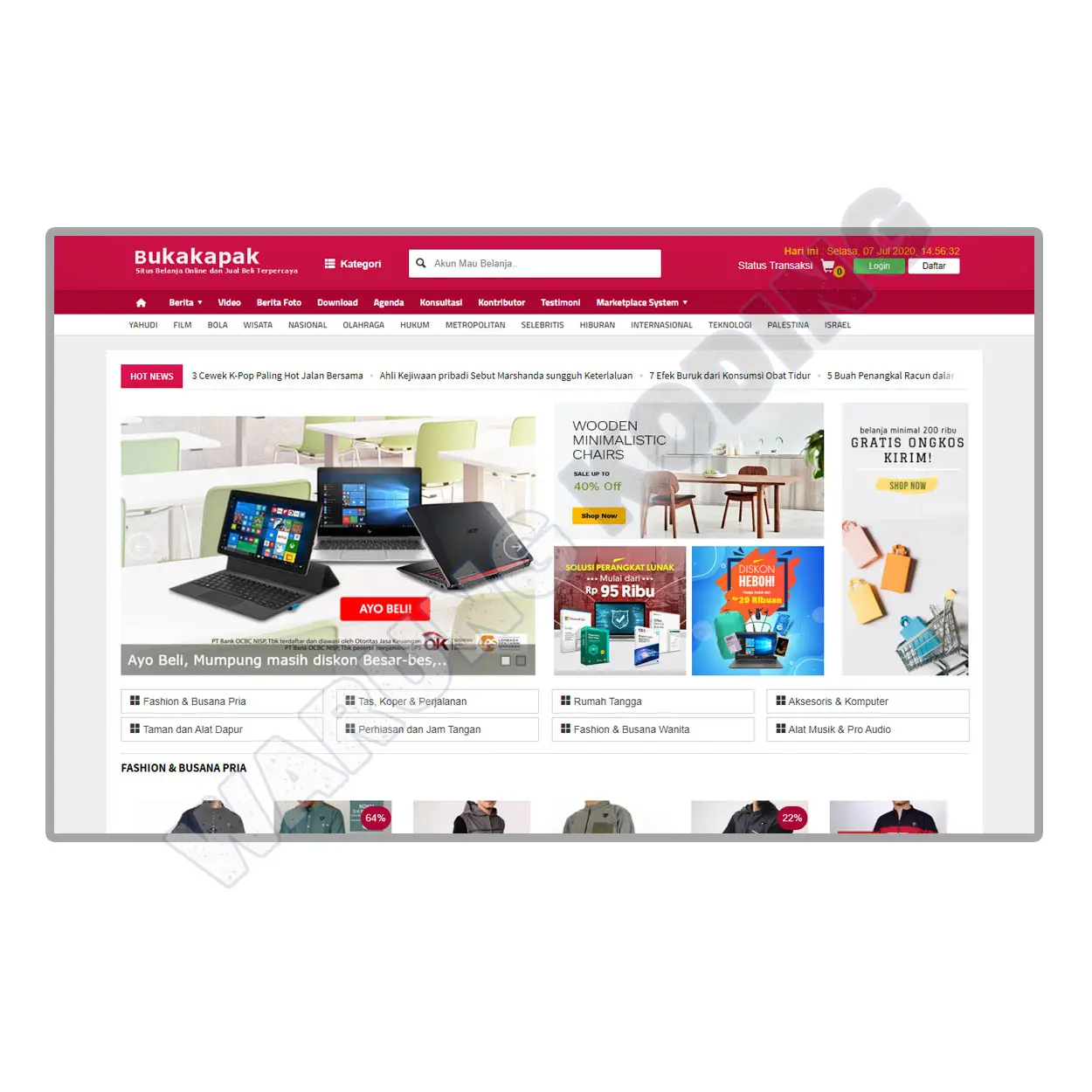 Marketplace Multi Seller Multi Buyer - Reseller System, API Rajaongkir + COD marketplace-reseller-system-satu.webp