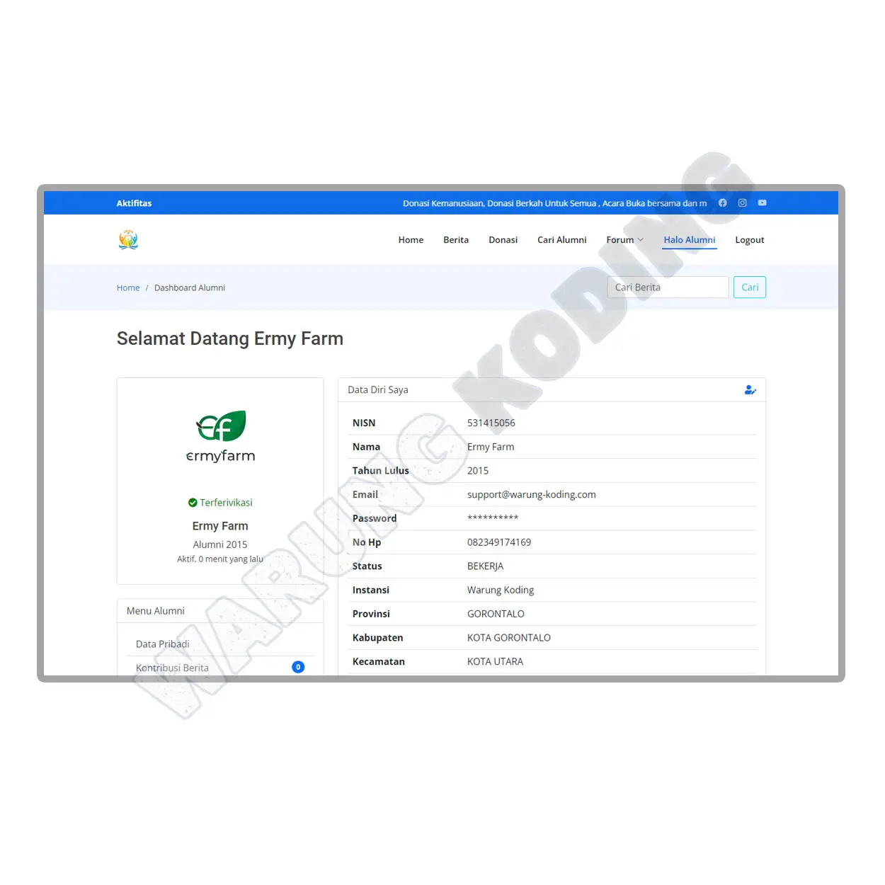 Source Code Sistem Informasi Alumni menggunakan Codeigniter sistem-informasi-alumni-empat.webp