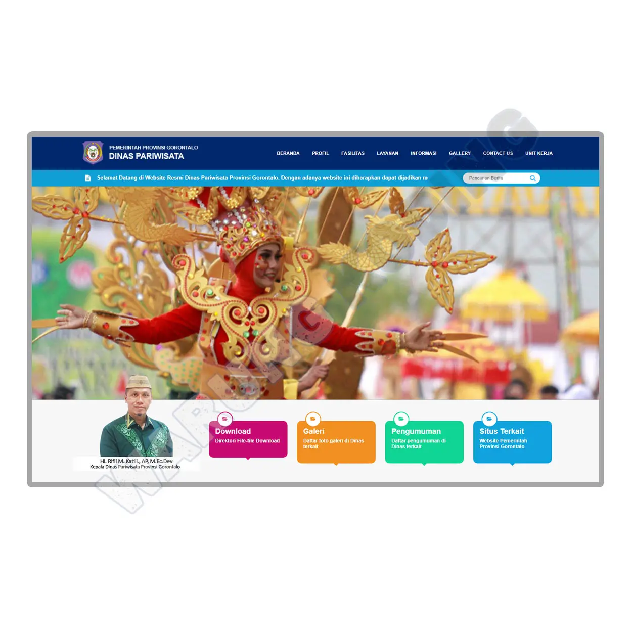 Full Source Code Website Pemerintahan dengan PHP dan MySQL website-instansi-pemerintah-satu.webp