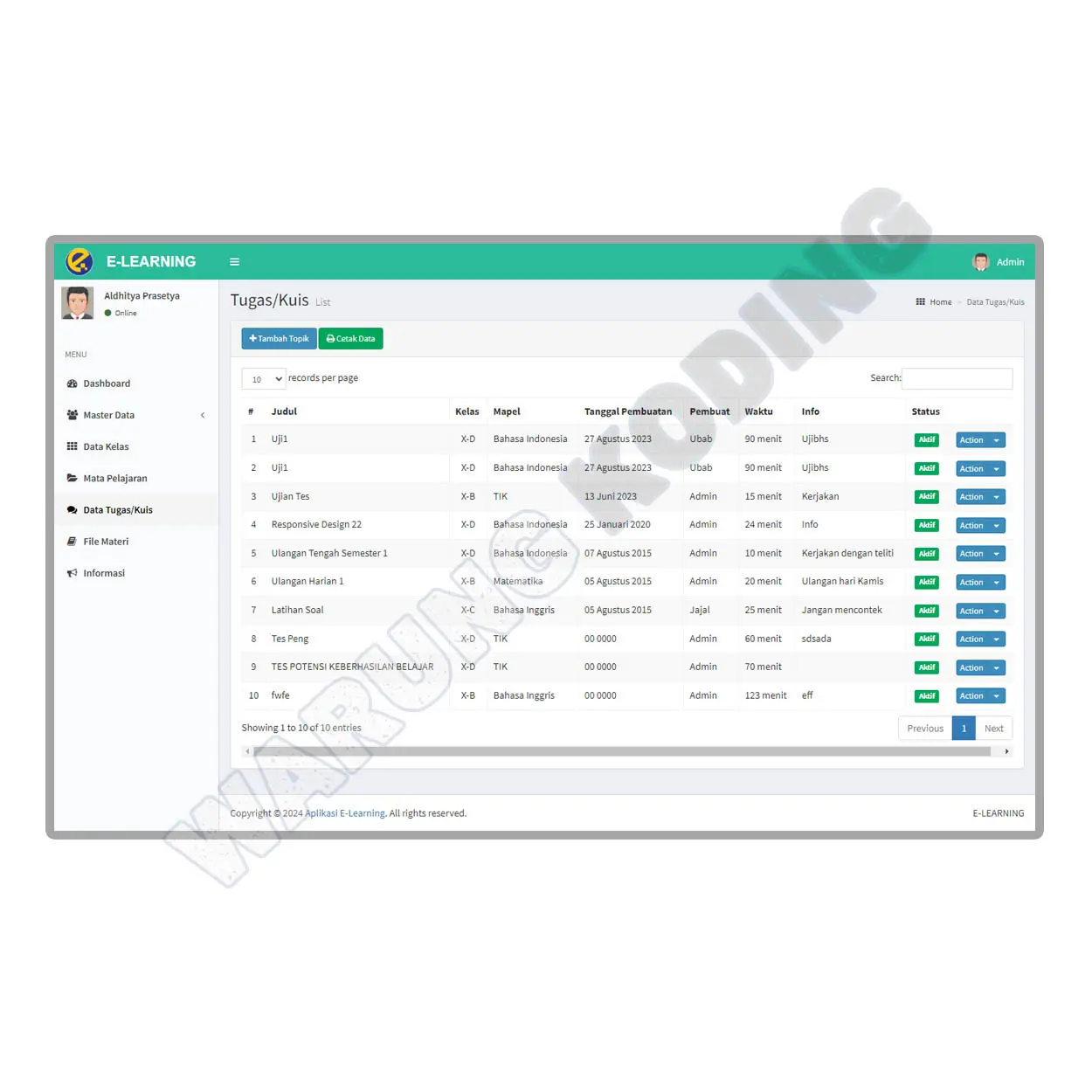 Source Code Aplikasi Ujian Online (E-Learning) dengan PHP dan MySQL aplikasi-ujian-online-dua.webp