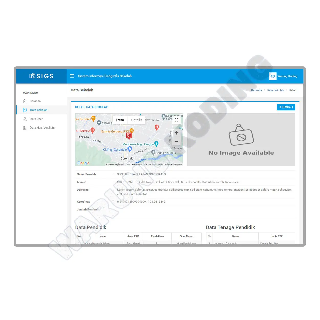 Source Code Sistem Informasi Geografis Sekolah menggunakan Codeigniter 3 sistem-informasi-geografis-sekolah-dua.webp