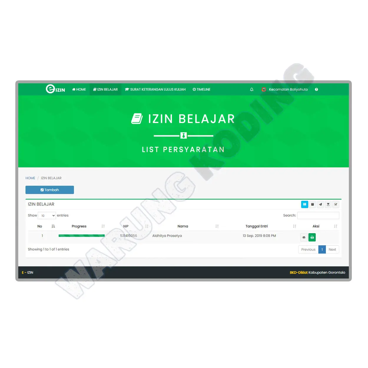 Source Code Aplikasi Surat Perizinan Online dengan Codeigniter sistem-informasi-surat-perizinan-empat.webp